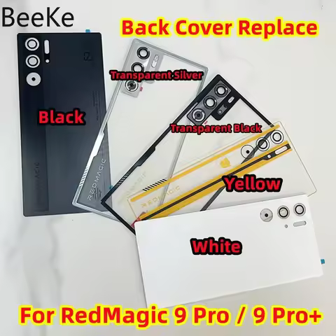 Repair Original For ZTE Nubia Red Magic 9 Pro / 9 Pro+ Plus NX769J Battery Back Cover Glass Rear Lid