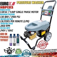 EUROX HBP1313 High Pressure Cleaner 4HP 190 Bar Heavy Duty Water Jet Pressure Washer