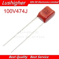 10PCS 100V474J CBB 0.47UF 5% Pitch 5mm 470nf 474 474J 100V CBB Polypropylene Film Capacitor