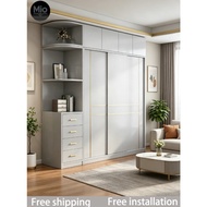 MIO Free Shipping & Free Installation E0 Grade Zero Formaldehyde Wardrobe 3-Year Warranty for HDB Co