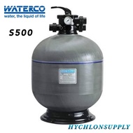 Swimming Pool Sand Filter  WATERCO S500 20" (2.5 Bar) C/W 40mm Multiport Valve