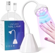 Portable Gel LED UV Nail Lamp Mini Led Nail Lamp Smart Sensor Rechargeable for Home Nail Salon