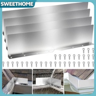 SWEETHOME 4Pcs Rainwater Valley Gutter Splash Guard Rain Drip Gutter Guard,Rain Drip Gutter Guard Fo