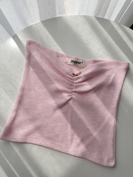 Rosa Set | Set Áo Ống Tube Kèm Áo Khoác Đính Hoa Màu Hồng Nhạt Mềm Mại Ngọt Ngào Dễ Thương Pepper Cl