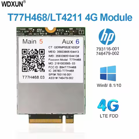 4G Module T77H468 LT4211 NGFF FDD LTE WWAN Board SPS 793116-001 Wireless Network Card for HP EliteBo