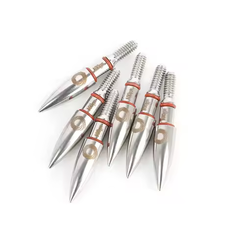 100 Grain Target Arrowheads 6/12/18/24pcs Archery Alloy Arrow Point ID6.2mm OD 7.08/7.2/7.4/7.6mm Bo