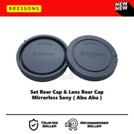 Set Body Cap & Lens Rear Cap Cover sony A5000 A5100 A6000 A6300 A6400 A6500 A7 A7 II III A7R A7S Nex