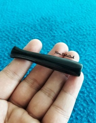 Aksesoris Pipa Batu Giok Black Jade Original Asli Aceh Bulat Cutting