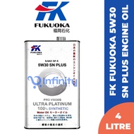 FK FUKUOKA V5030S 5W30 Fully Synthetic SN Plus 4L Engine Oil For Proton/ Perodua/ Toyota