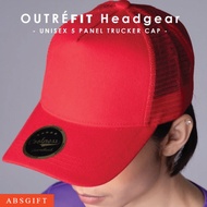 [PRE ORDER] CAP RIGHTWAY H7 Unisex 5 Panel Outrefit Cotton Wool Trucker Cap with Velcro Stripe 4 Col