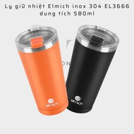 [Genuine] Elmich EL-3666 580ml thermos cup with 3-layer design, 304 stainless steel inside, the outs