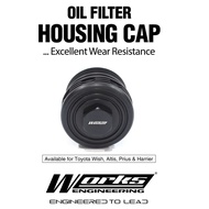 Works Engineering Toyota Oil Filter Aluminum Housing Cap Assembly - Wish, Altis, Prius, Harrier