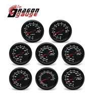 「DRAGON」 2" 52mm 7 Colors Water Temp Oil Temp Oil Pressure Tachometer Voltmeter  Boost Gauge Air-Fue