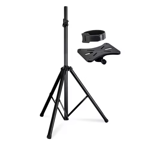 5 Core Speaker Stand Height Adjustable PA DJ Tripod Studio Monitor Stands w 35mm Compatible Insert -