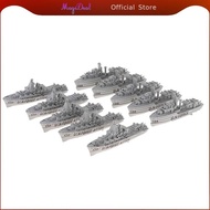 MagiDeal 10pcs Multiple Warship  Static Model Ship DIY Hobbies Collectibles Gray