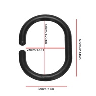 24 PCS Shower Curtain Rings Plastic Shower Curtain Hooks for Bathroom Shower Rod