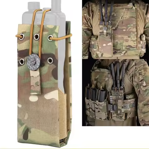 Tactical Radio Walkie Talkie Pouch Waist Bag For MPU5 PRC163 152 148 Interphone Holster Outdoor Moll