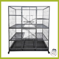 (LUAS) Extreme Solid Cat Cage / Sangkar Kucing Besar / Sangkar Kucing Mewah 8855