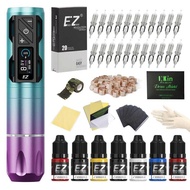 EZ P2S Pro Wireless hine Pen 4.0mm Stroke Battery 1800mAh OLED Digital Display Brushless Motor Tatto