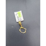 Emas 375 loket charm kitty cat (P37)