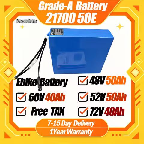 48V 30ah Electric Bicycle Lithium Battery 52V 40ah E bike Scooter 21700 Battery Pack 60V 72V 50Ah 30