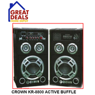 GREAT DEALS CROWN KR-8800 2-CHANNEL ACTIVE BAFFLE SPEAKER