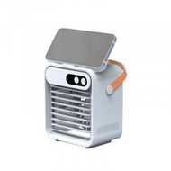 全城熱賣 - USB迷你製冷加濕空調家用小型冷風機桌面水冷電風扇（白色）