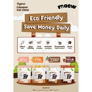 MAEW ORGANIC CASSAVA CAT LITTER - SUPER PREMIUM ORGANIC CAT SAND FROM CASSAVA