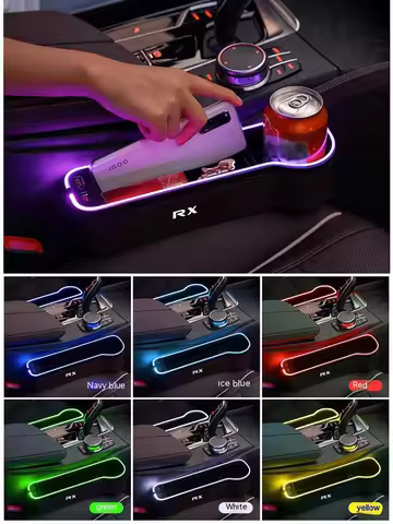 For Lexus Fsport CT200h ES GS GX IS LS LX LX470 LX570 LM NX RX UX Car LED 7 Colors Adjustable Seat G
