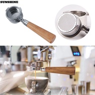 SUNSHINE 51mm Portafilter Home Wood Handle Replacement Parts For Delonghi Handle Filter Basket 3 Ear