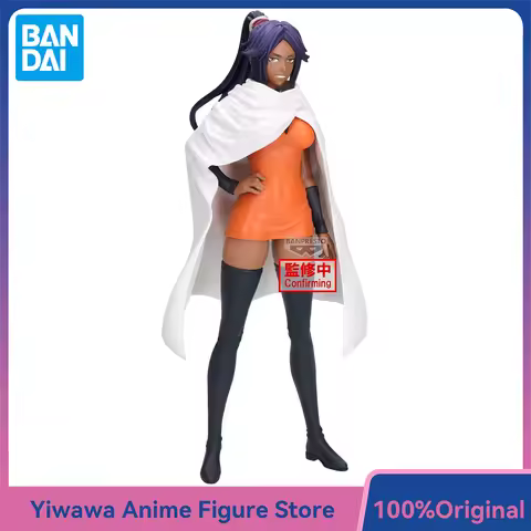 Original BANDAI Banpresto BLEACH Shihouin Yoruichi Glitter Glamours Ornaments Anime Figures Fine Col