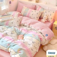 LOKAL KATUN SASSY MOTIF Local cotton bed sheet || Anti-slip bed sheet || Homemade bed sheets || SPRA