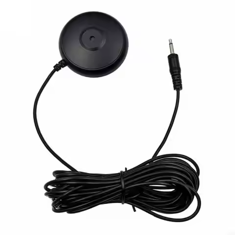 PXPE 3.5mm Microphone 5m ABS Plug and Play for Laptop Desktop Computers PC Recordings