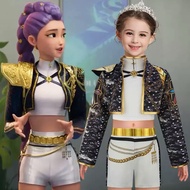 RUMI GOLDEN COSTUME K POP KPOP DEMON HUNTER COUSTUME HALOWEEN CHILDREN'S CLOTHES HUNTRIX