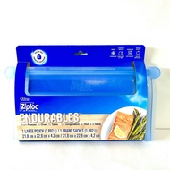 Ziploc/ Endurables from Freezer to Oven to Table/ Large pouch/ ขนาด 8.6” x 9” x 1.65”/ 1 ใบ
