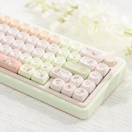 keyboard wireless wireless keyboard Walking Cat QMK65 Wireless Bluetooth Mechanical Keyboard Girl Of