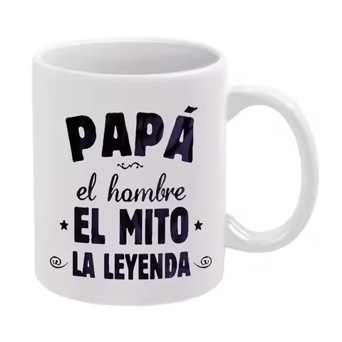 1pc "Dad, for Man, Legend" 11oz Ceramic Coffee Mug for Restaurants and Businesses, Perfect for All S