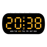 【HOT】 Digital Alarm Clock USB Powered Temperature Date Week Dual Alarm Night Mode Snooze Clock 5 Lev