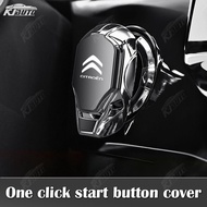 Citroen One-Click Start Button Cover Alloy Ignition Switch Protection Cap Car Moto Engine Ignition B