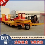 ST/💥Heavy-Duty Traction Platform Trolley Forklift Cargo Transport Flat Trailer Factory Transport Truck Four-Wheel Traile