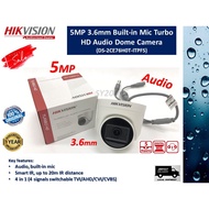 HIKVISION 2MP Dome Camera (DS-2CE76D0T-ITPFS) 2MP 3.6mm Built-in Mic Turbo HD Audio Dome