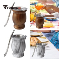 [Available] Yerba Mate Cup Kit 8 Oz Anti-spill Yerba Gourd Kit, Tea Cup Portable Gifts Mate Tea Cup/