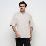 PLAIN Oversize T-Shirt || Beige Beige Beige || Oversized Cotton Combed 16s Plain T-shirt