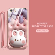 3D Visual Effects Phone Case for OPPO A57 2016 A39 F3 Lite A37 A59 F1S A83 A1 F7 A3 F5 A79 Cute Animal and Plant Patterns Slim All-inclusive Mobile Phone Case with Lanyard