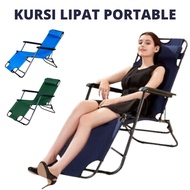 ORANGE Kursi Lipat Santai Portable - Kursi Malas Tempat Tidur Folding Bed Kursi Outdoor Indoor