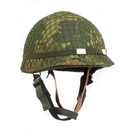 WWII Vietnam War Era US M1 Combat  STEEL HELMET WITH Mitchell CAMOUFLAGE NET FULL SET