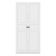 SB Design Square KONCEPT FURNITURE ตู้เสื้อผ้า แขวนบน-ล่าง OP-B ขนาด 100 ซม. รุ่น Blox สีขาว (100x59