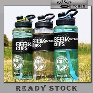 3000ml Large Capacity Sports Water Bottle BPA Free With Straw Handle Fitness GYM Bottle Food Grade P