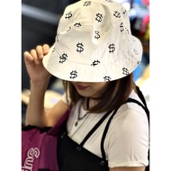 [New York Fantasy] STUSSY MONEY BUCKET HAT $Us Dollar Full Version White