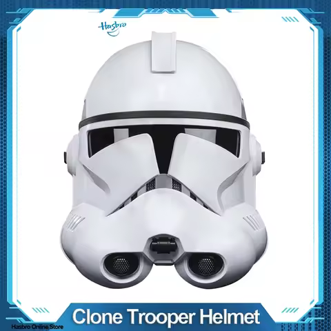 Hasbro Star Wars The Black Series Phase II Clone Trooper Premium Electronic Helmet, The Clone Wars R
